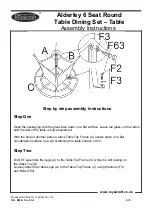 Предварительный просмотр 4 страницы Royalcraft Alderley 6 Seat Round Table Dining Set – Table Assembly Instructions