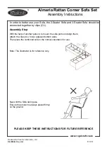 Предварительный просмотр 11 страницы Royalcraft Almeria Rattan Corner Sofa Set Assembly Instructions Manual