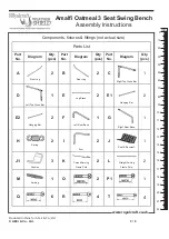 Preview for 3 page of Royalcraft Amalfi Oatmeal Assembly Instructions Manual