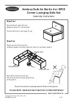 Preview for 6 page of Royalcraft Armless Sofa Assembly Instructions Manual