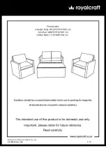 Royalcraft Berlin 4 Seater Sofa Set Assembly Instructions Manual предпросмотр