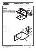 Preview for 8 page of Royalcraft Berlin 4 Seater Sofa Set Assembly Instructions Manual