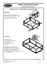 Preview for 10 page of Royalcraft Berlin 4 Seater Sofa Set Assembly Instructions Manual