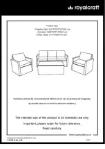 Royalcraft Berlin 5 Seater Sofa Set Assembly Instructions Manual preview