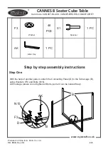 Preview for 4 page of Royalcraft CANNES CAN08T-BLACK Assembly Instructions Manual