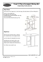 Предварительный просмотр 7 страницы Royalcraft Capri 3 Piece Compact Dining Set Assembly Instructions Manual