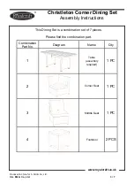 Предварительный просмотр 3 страницы Royalcraft Christleton Corner Dining Set Assembly Instructions Manual