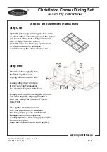 Предварительный просмотр 6 страницы Royalcraft Christleton Corner Dining Set Assembly Instructions Manual