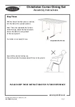 Предварительный просмотр 7 страницы Royalcraft Christleton Corner Dining Set Assembly Instructions Manual