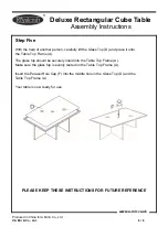 Preview for 6 page of Royalcraft Deluxe Rectangular Cube Table Assembly Instructions Manual