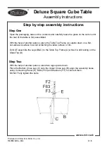 Preview for 4 page of Royalcraft Deluxe Square Cube Table Assembly Instructions Manual