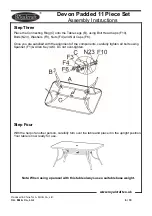 Предварительный просмотр 6 страницы Royalcraft Devon Padded 11 Piece Set Assembly Instructions Manual