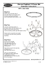 Предварительный просмотр 9 страницы Royalcraft Devon Padded 11 Piece Set Assembly Instructions Manual