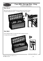 Preview for 7 page of Royalcraft Faro 295L Storage Box Assembly Instructions Manual