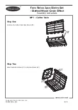 Preview for 6 page of Royalcraft Faro Relax 3pcs Bistro Set - Slatted Wood Grain Effect Assembly Instructions Manual