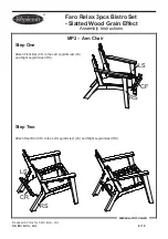 Preview for 8 page of Royalcraft Faro Relax 3pcs Bistro Set - Slatted Wood Grain Effect Assembly Instructions Manual