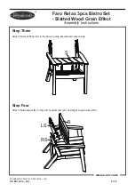 Preview for 9 page of Royalcraft Faro Relax 3pcs Bistro Set - Slatted Wood Grain Effect Assembly Instructions Manual