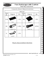 Предварительный просмотр 3 страницы Royalcraft Faro Assembly Instructions