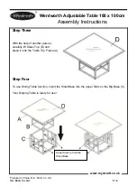 Preview for 5 page of Royalcraft Modena Wentworth Seychelles Assembly Instructions Manual