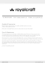 Предварительный просмотр 3 страницы Royalcraft Monaco Manual