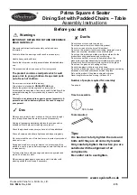 Preview for 2 page of Royalcraft Palma Assembly Instructions