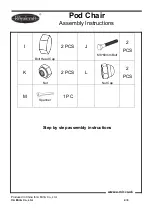 Предварительный просмотр 4 страницы Royalcraft Pod Chair Assembly Instructions Manual