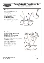 Preview for 6 page of Royalcraft Roma Padded 6 Piece Dining Set Assembly Instructions Manual