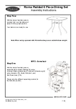 Preview for 7 page of Royalcraft Roma Padded 6 Piece Dining Set Assembly Instructions Manual