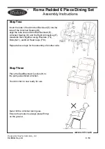 Preview for 8 page of Royalcraft Roma Padded 6 Piece Dining Set Assembly Instructions Manual