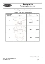 Предварительный просмотр 3 страницы Royalcraft Santorini Set Assembly Instructions Manual