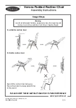 Предварительный просмотр 3 страницы Royalcraft Verona Padded Recliner Chair Assembly Instructions