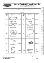 Preview for 4 page of Royalcraft Verona Padded Assembly Instructions Manual