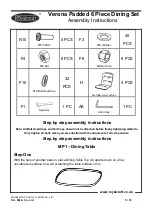 Preview for 5 page of Royalcraft Verona Padded Assembly Instructions Manual