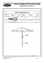 Preview for 9 page of Royalcraft Verona Padded Assembly Instructions Manual