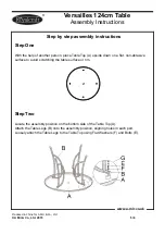 Preview for 5 page of Royalcraft Versailles 124cm Table Assembly Instructions Manual