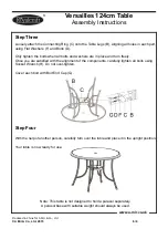 Предварительный просмотр 6 страницы Royalcraft Versailles 124cm Table Assembly Instructions Manual