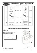 Предварительный просмотр 4 страницы Royalcraft W155-D92 Series Assembly Instructions Manual