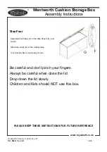 Preview for 6 page of Royalcraft W155-D92 Series Assembly Instructions Manual