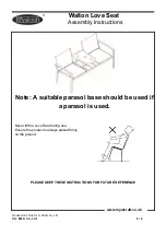 Preview for 6 page of Royalcraft Walton Love Seat Assembly Instructions Manual