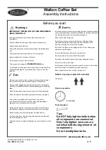 Предварительный просмотр 2 страницы Royalcraft Walton Assembly Instructions Manual