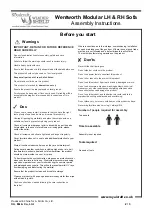 Preview for 2 page of Royalcraft Wentworth Modular LH Sofa Assembly Instructions