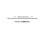 Preview for 1 page of RoyalDigital BS4100 User Manual