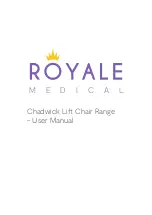 Royale Chadwick Lift Chair Series User Manual предпросмотр