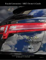 Предварительный просмотр 1 страницы Royale Limousine Owner'S Manual