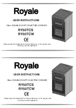 Предварительный просмотр 1 страницы Royale RY50TCS User Instructions