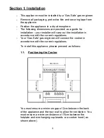 Preview for 6 page of Royale RY60TGS Installation And Operating Instructions Manual