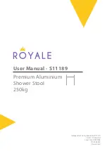 Предварительный просмотр 1 страницы Royale S11189 User Manual