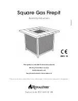 RoyalFire RFJC34501GF-MB Assembly Instructions/Use And Care Manual предпросмотр