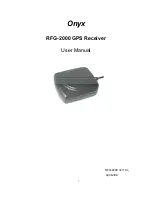 RoyalTek Onyx RFG-2000 User Manual preview