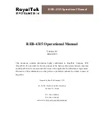 Preview for 1 page of RoyalTek REB-4315 Operational Manual